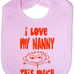 I Love My Nanny This Much Baby Bib