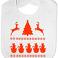 Christmas / Snowman Scene Baby Bib