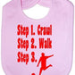 Steps To a Footballer Baby Bib [Misc.]
