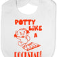 Potty Like A Rock Star Baby Bib