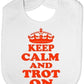 Keep Calm & Trot On Baby Bib