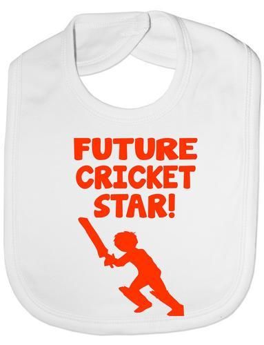 Future Cricket Star Baby Bib