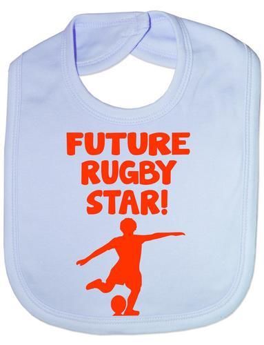 Future Rugby Star Baby Bib