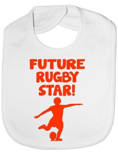 Future Rugby Star Baby Bib