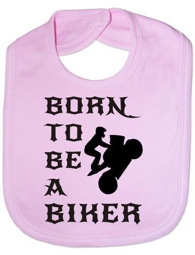 Born To Be A Biker Baby Bib