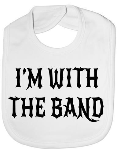 I'm With The Band Baby Bib