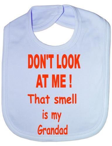 Don't Look At Me Baby Bib