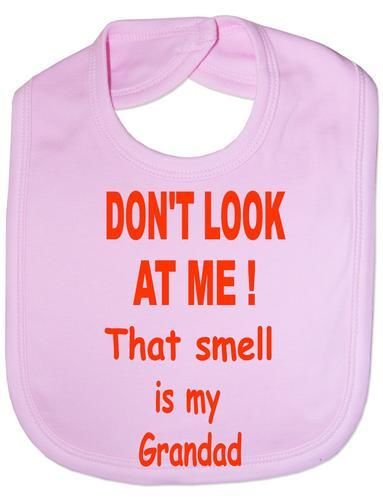 Don't Look At Me Baby Bib