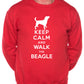 Keep Calm Walk The Beagle Sweatshirt