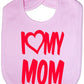 Print4u I Love My Mom Boys Girls Baby Feeding Bib