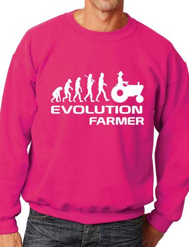 Evolution Of Farmer Farming Funny Adult Sweatshirt