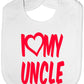 Print4u I Love My Uncle Boys Girls Baby Feeding Bib