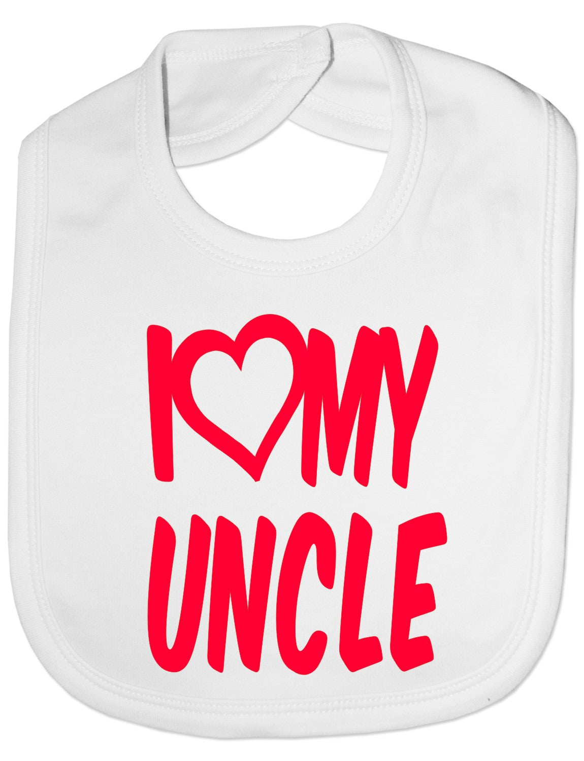 Print4u I Love My Uncle Boys Girls Baby Feeding Bib