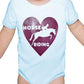 Love Horse Riding Pony Funny Babygrow