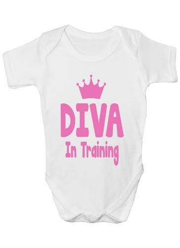 Diva In Training Baby Onesie Vest Babygrow