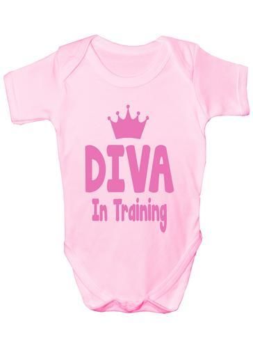 Diva In Training Baby Onesie Vest Babygrow