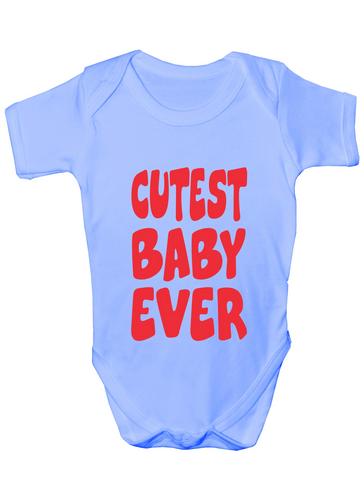 Cutest Baby Ever Funny Baby Onesie Vest Gift Babygrow