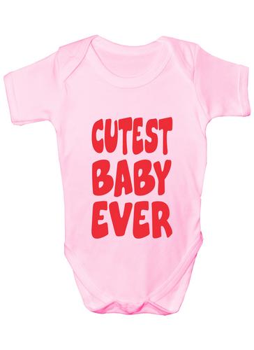 Cutest Baby Ever Funny Baby Onesie Vest Gift Babygrow