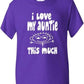 I Love My Auntie This Much Boys Girls T-Shirt