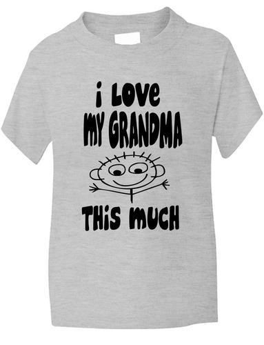 I Love My Grandma This Much Boys Girls T-Shirt