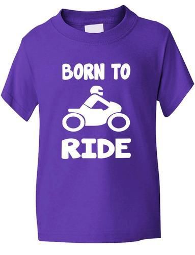 Born To Ride / Motorbike Boys Girls T-Shirt