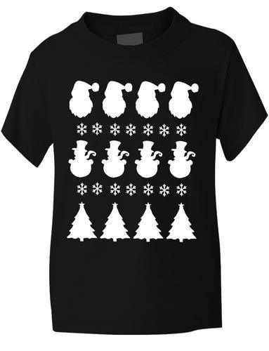 Christmas Scene / Santa Boys Girls T-Shirt