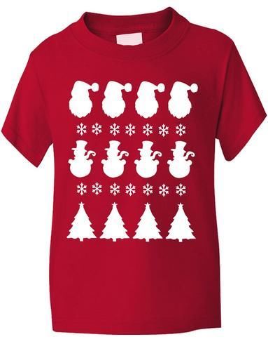 Christmas Scene / Santa Boys Girls T-Shirt