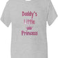 Daddy's Little Princess T-Shirt Girls In Pink Glitter