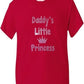 Daddy's Little Princess T-Shirt Girls In Pink Glitter