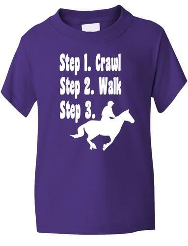 Steps To a Horse Rider T-Shirt Boys / Girls