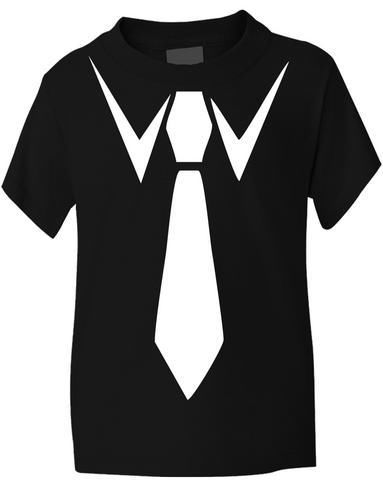 Fake Tie Boys Girls T-Shirt