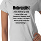 DefinItion Of Motorcyclist Ladies T-shirt