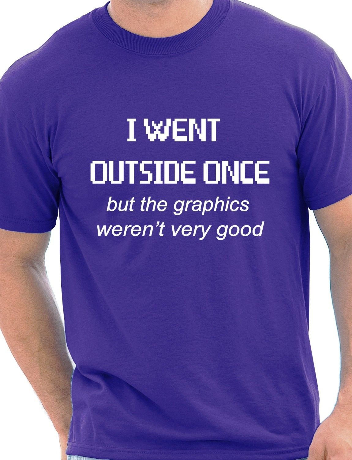 I Went Outside Once Gamer T-Shirt