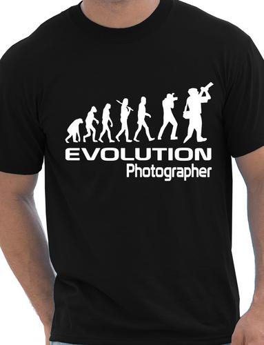 Evolution Of A Photographer Gift Photography Cameraman T-Shirt