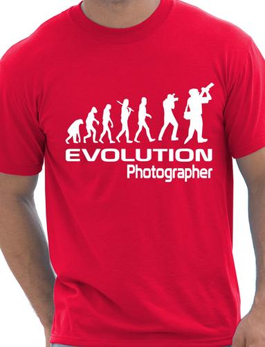 Evolution Of A Photographer Gift Photography Cameraman T-Shirt