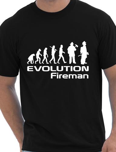 Evolution Of A Fireman Firefighter T-Shirt