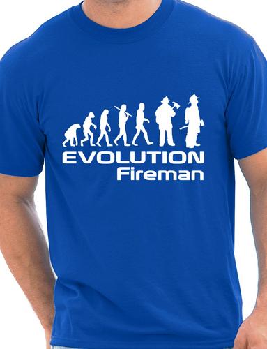 Evolution Of A Fireman Firefighter T-Shirt