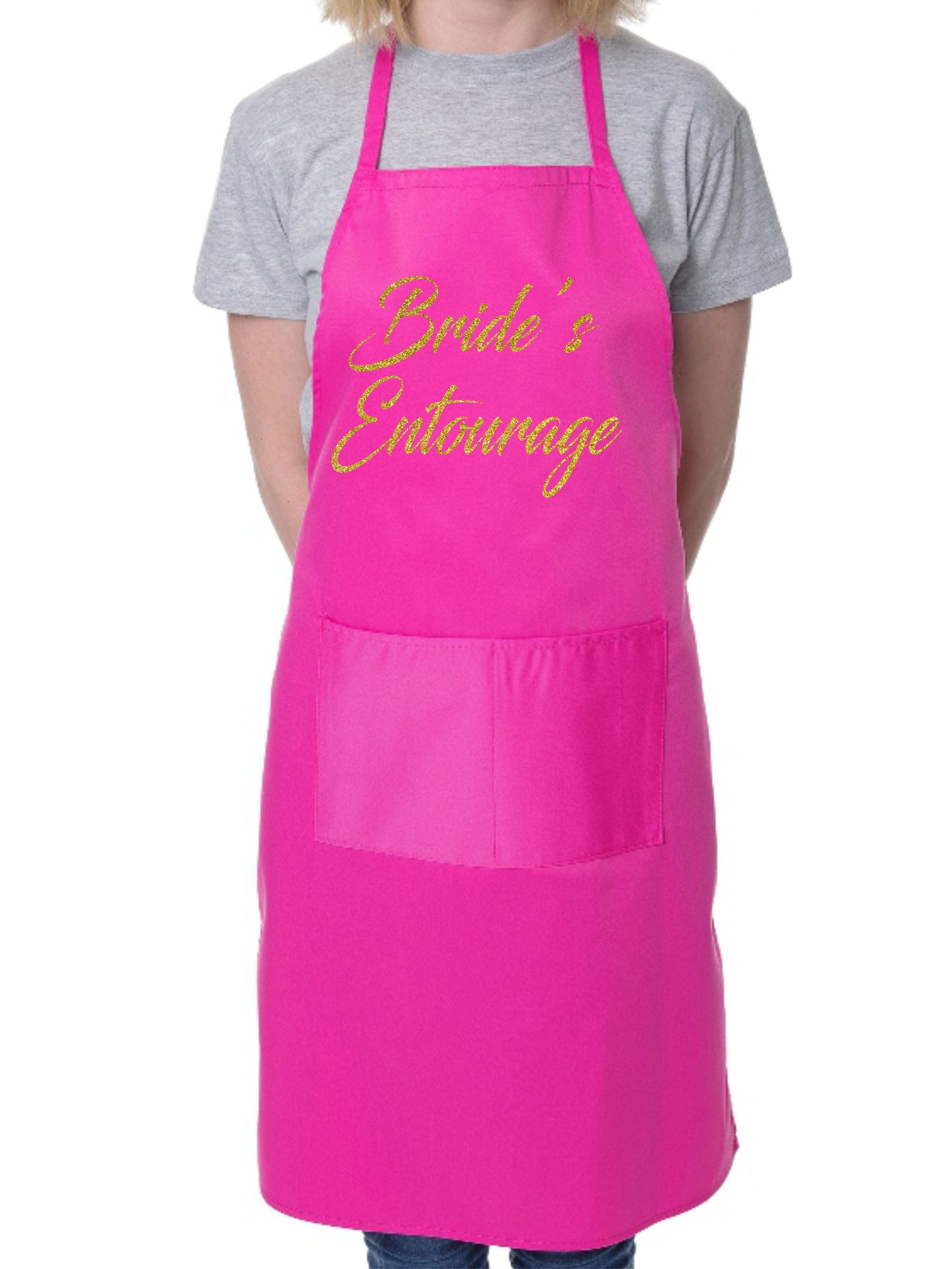 Bride's Entourage Wedding Favour Gift Hen Party Funny BBQ Apron