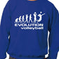 Evolution Of Volleyball Sport Sweatshirt