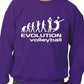 Evolution Of Volleyball Sport Sweatshirt