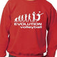 Evolution Of Volleyball Sport Sweatshirt