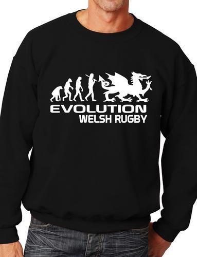 Evolution Of Welsh Rugby Funny Sweatshirt