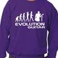 Evolution Of Guitar Rock Funny Sweatshirt