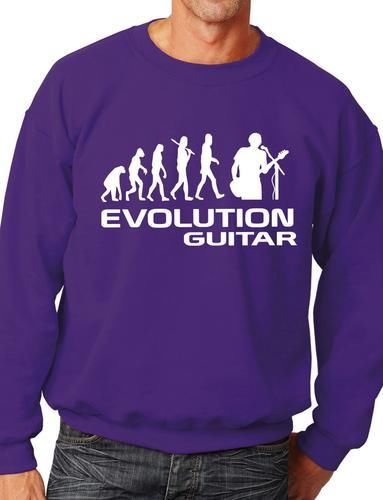 Evolution Of Guitar Rock Funny Sweatshirt