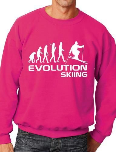 Evolution Of Skiing/Skier Funny Sweatshirt