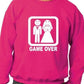 Game Over Funny Wedding/Stag/Hen Do Sweatshirt