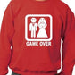 Game Over Funny Wedding/Stag/Hen Do Sweatshirt