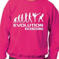 Evolution Of Kickboxing Sport Funny Sweatshirt