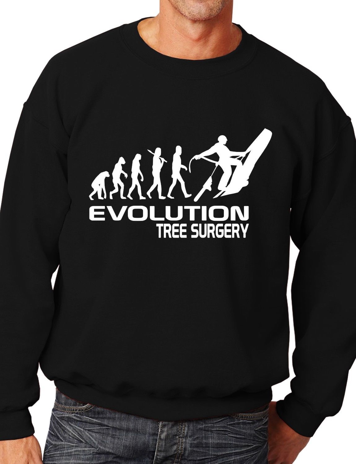 Evolution Of Tree Surgeon Funny Sweatshirt