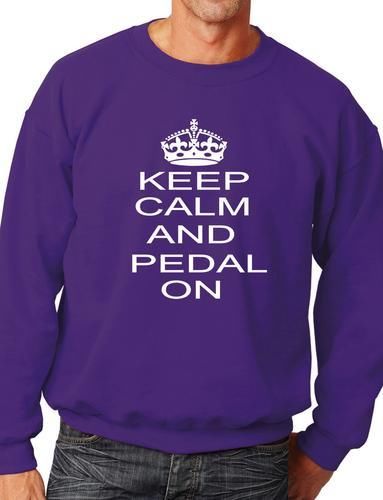 Keep Calm & Pedal On Biking Sweatshirt